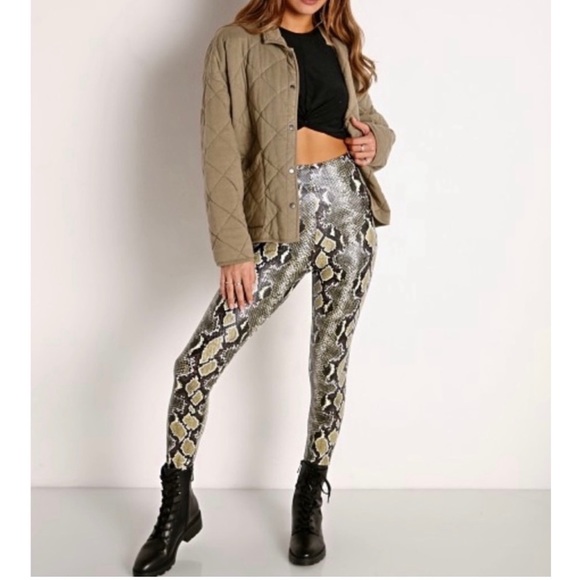 NEW Commando Reptile Embossed Faux Leather Leggings Small - Picture 1 of 6